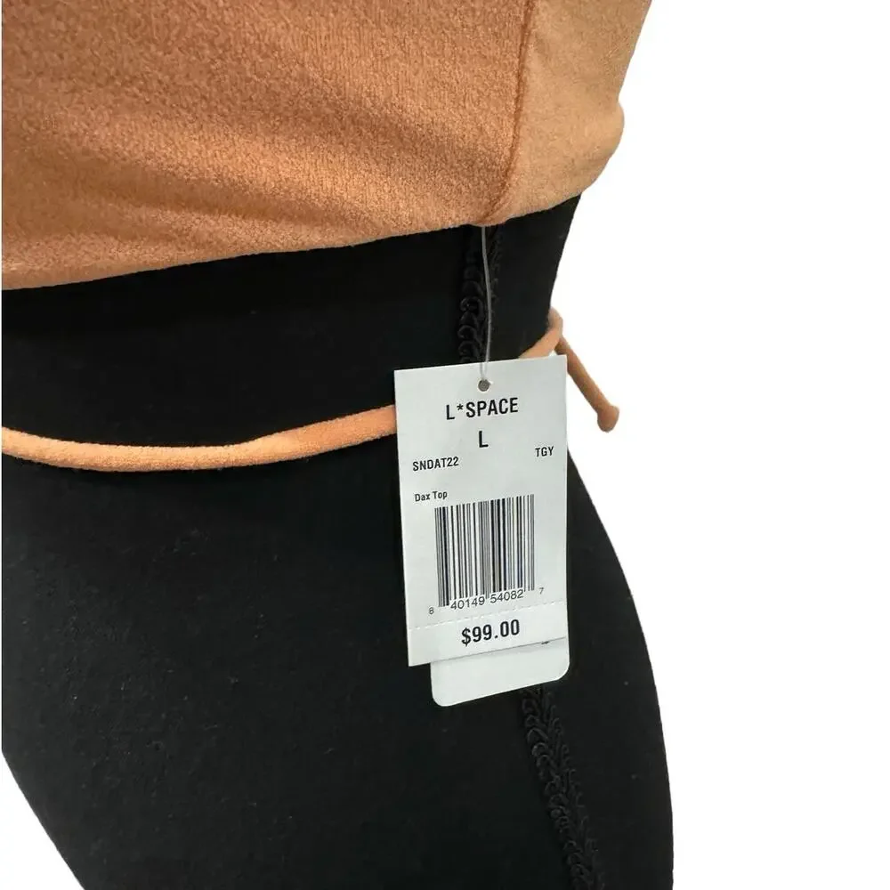 NWT! L*Space Terry Dax Bikini Top in Tangy - Size Large  (MSRP $99)